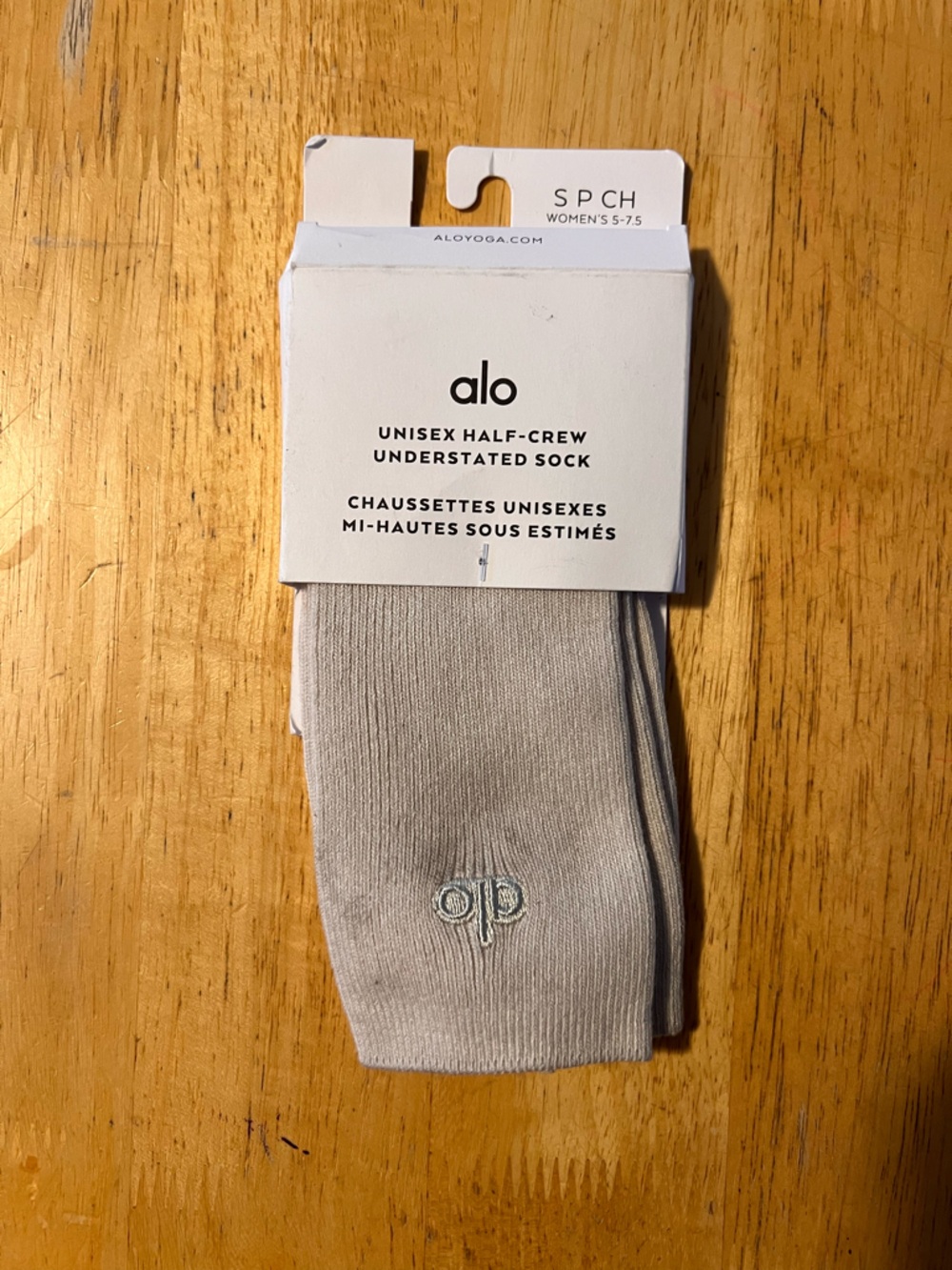 ALO Yoga Unisex Half Crew Sock Light Tan Unisex bond